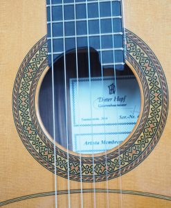 Dieter Hopf Artista membrane guitare classique lattice luthier