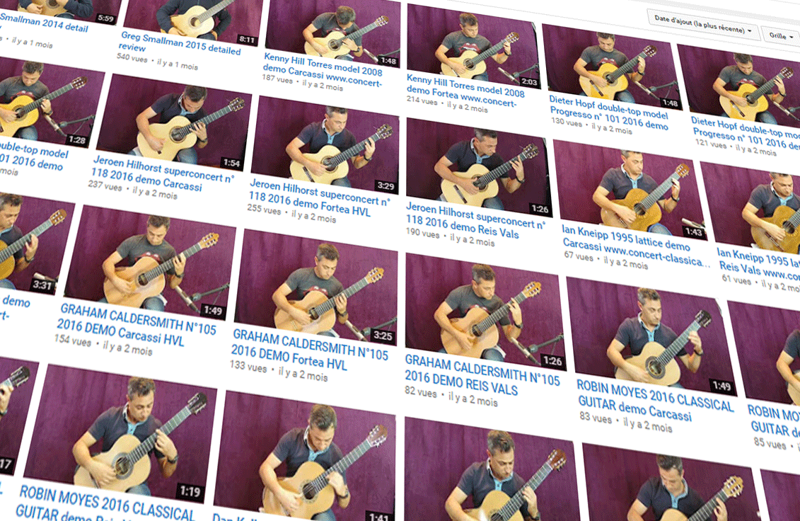 guitare classique concert vue video