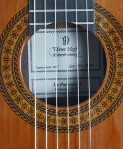 Guitare classique Portentosa Evolucion luthier Dieter hopf