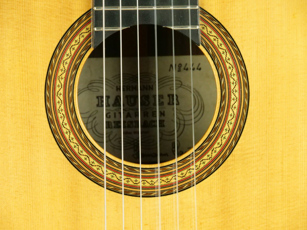 Guitare classique luthier Hermann Hauser rosace