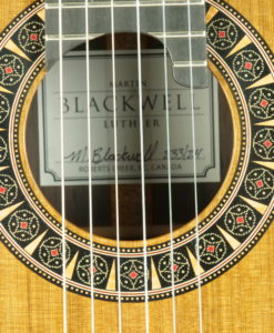 guitare classique luthier Martin Blackwell double-table rosace