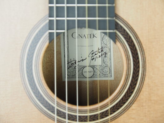 LUTHIER ZBIGNIEW GNATEK GUITARE CLASSIQUE 2017